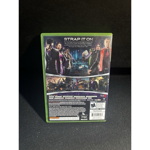 Saints Row The Third Xbox 360 Complete CIB THQ Volition Action Open World Game - Picture 3 of 3